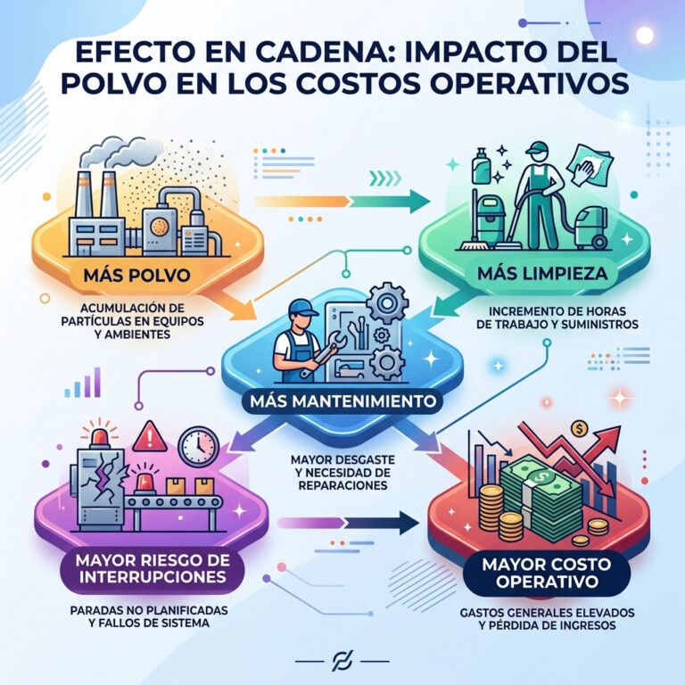 El impacto económico de no controlar polvos, humos y neblinas